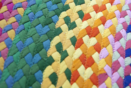 rainbow rug detail