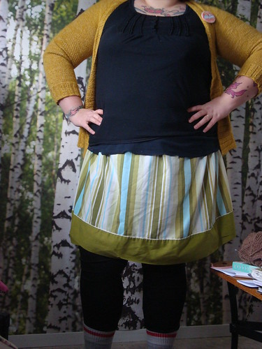 skirt i made out of a vintage sheet