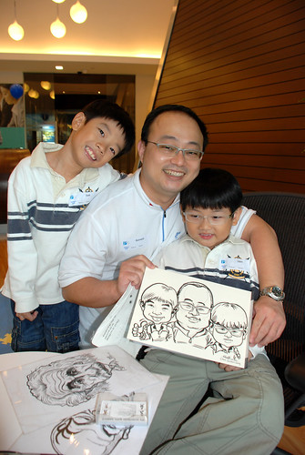 Caricature live sketching for Pan Pacific Hotels Group Family Day -5