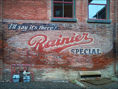 Rainier Beer Sign by NoJuan