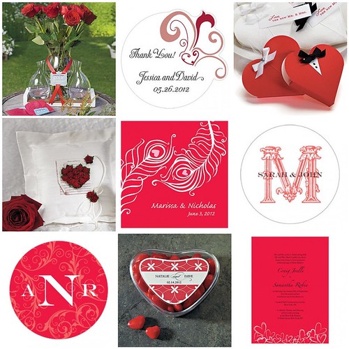 Find more Valentine's Day wedding ideas in Red White here