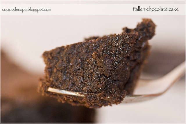 Fallen chocolate cake_5