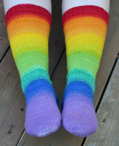 Rainbow Gradient Socks