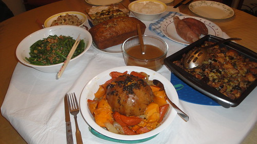 Our first vegetarian Thanksgiving feast!