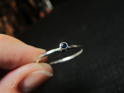 Sapphire trinket ring