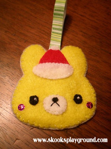 Kawaii Santa Bunny Ornament 2010 - for Little Miss