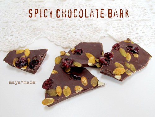 spicy chococlate bark
