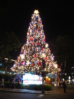 Christmas tree near Gateway