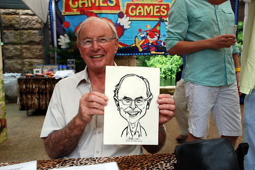 Caricature live sketching for BHP Billiton Family Day 2010- 8