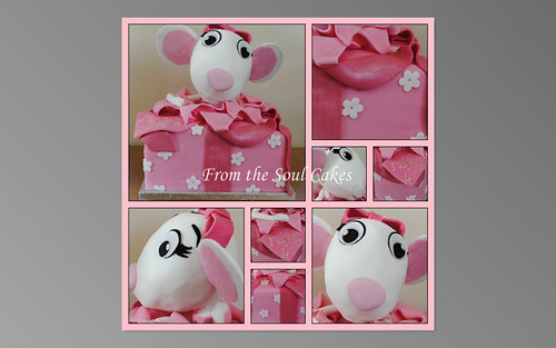 Angelina Ballerina Present Cake by From the Soul Cakes