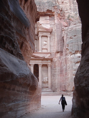 That first breathtaking view of the Treasury in Petra. 