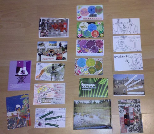18 postcards in the outbox - 13 December 2010
