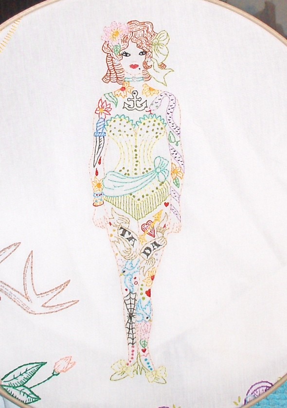 Tattooed Lady / Sew Lovely Embroidery pattern