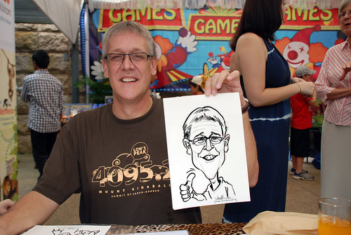 Caricature live sketching for BHP Billiton Family Day 2010- 5
