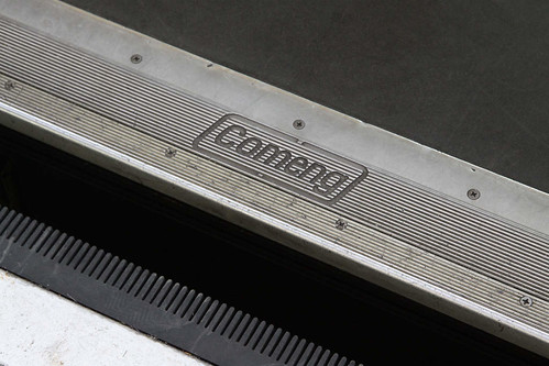 Comeng logo on the doorstop of a Phase 1 LRV