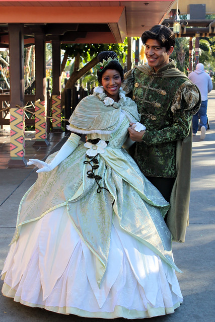 Meeting Princess Tiana and Prince Naveen