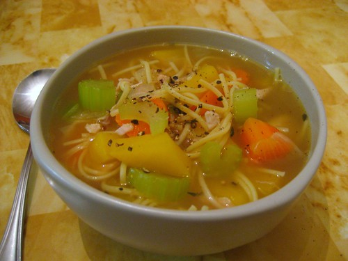 Turkey noodle soup