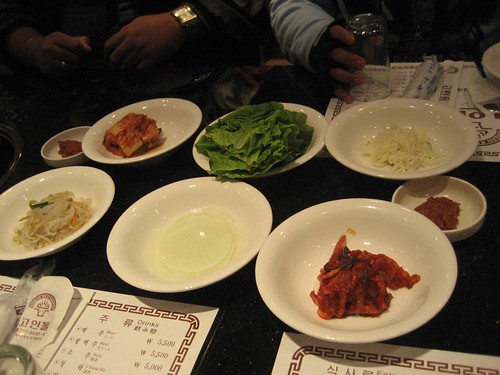 Kimchi and other sides