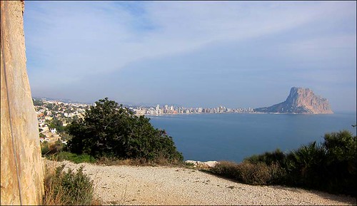 View from Toix Este toward Calpe and Penon d'Ifach