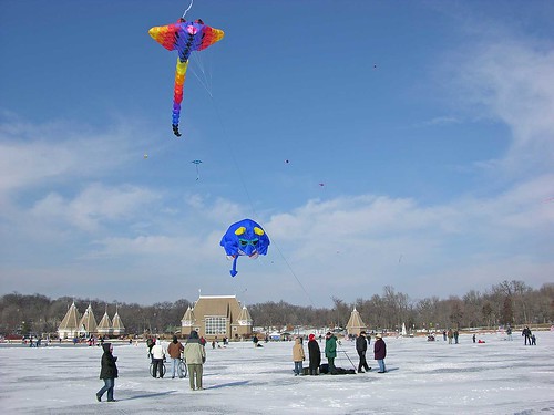 Winter Kite Festival 2006 huge blue meanie