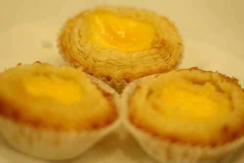Egg tarts at Luk Yu Tea House dim sum