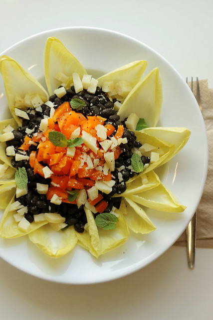 Black beans, Carrots and White Chicory