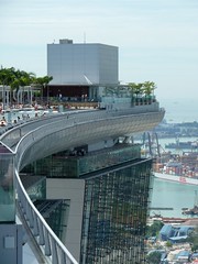 The top of Marina Bay Sands