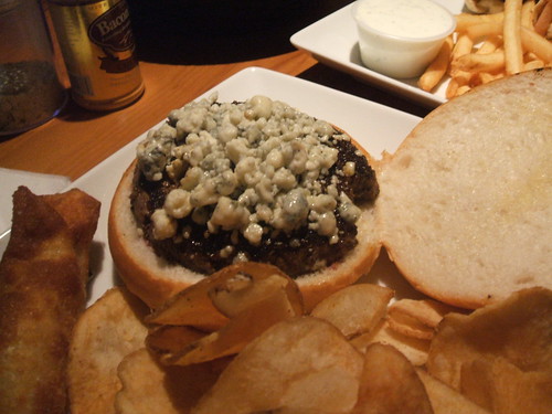 Black and bleu burger