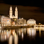 The Grossmuenster at night