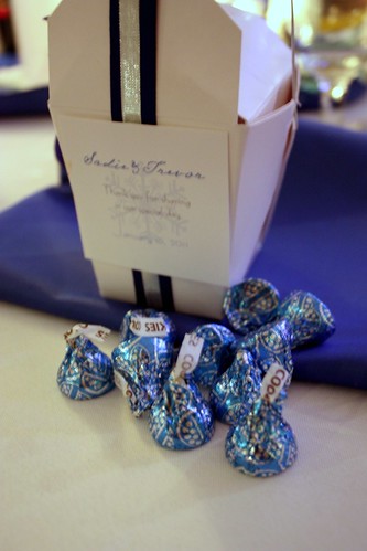 Guests were encouraged to go to a candy bar to fill up on goodies