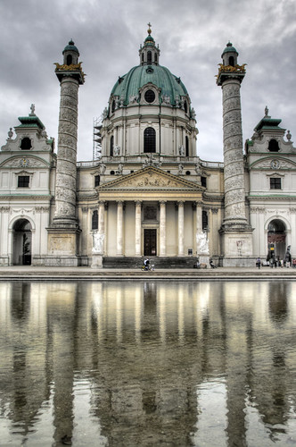 Charles Borromeo church. Vienna. Iglesia de Carlos Borromeo. Viena
