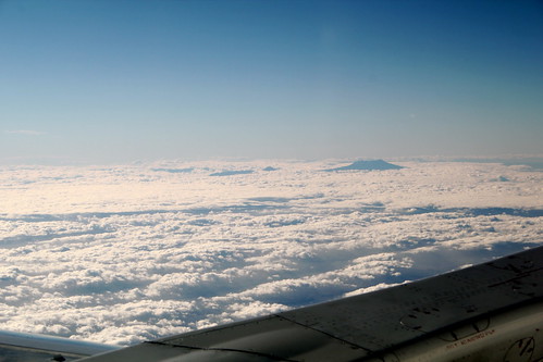 Mountains through the clouds