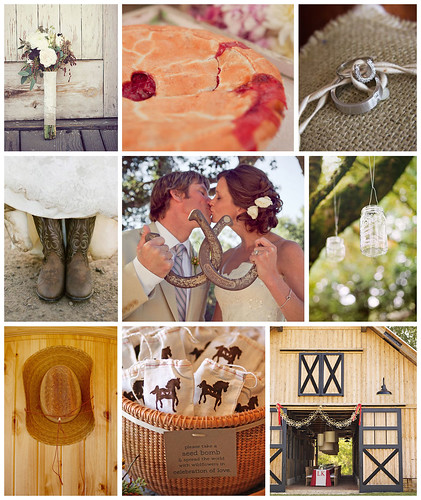 Here's a little inspiration for a country ranch wedding with an equestrian