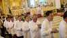 Lay ministers during the holy communion