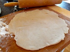 rolled pie dough