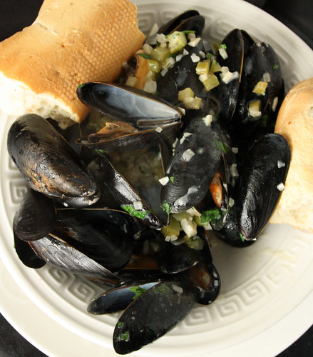 Flavours of PEI Steamed Mussels New London Style