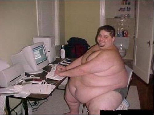 fat guy on computer. really-fat-guy-on-computer -