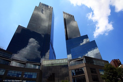 New York City Skyline : Reflecting Clouds