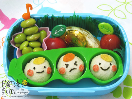 Little Peas in the Pod Bento by Angeleyes - Bento Fun, on Flickr