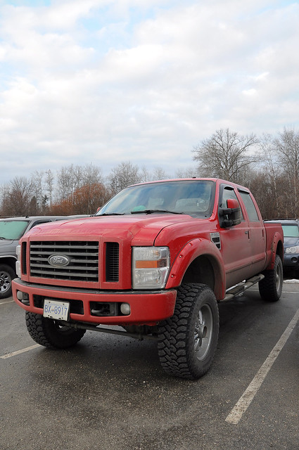 red ford truck lift diesel vehicle f350 lifted superduty