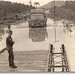 Porto Uniao-União da Vitoria -1960-ponte colocada pelo exercito para travessia do rio Iguacu por motivo de enchentes.