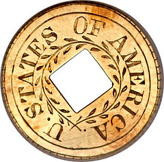 1849 Gold Dollar pattern reverse