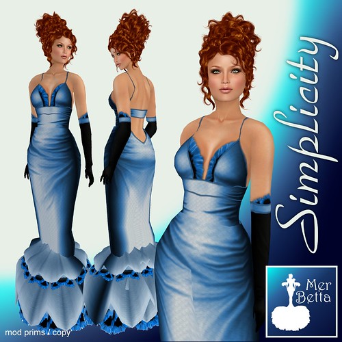 Mer Betta™ Simplicity-LtBlue mermaid gowns
