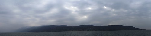 view of the hills above Torri from the ferryboat 7 mar 2011