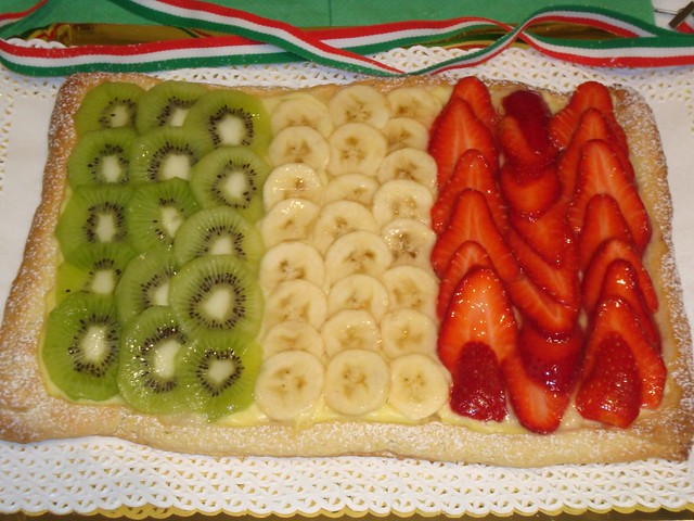 crostata di frutta e crema: Unità d'Italia