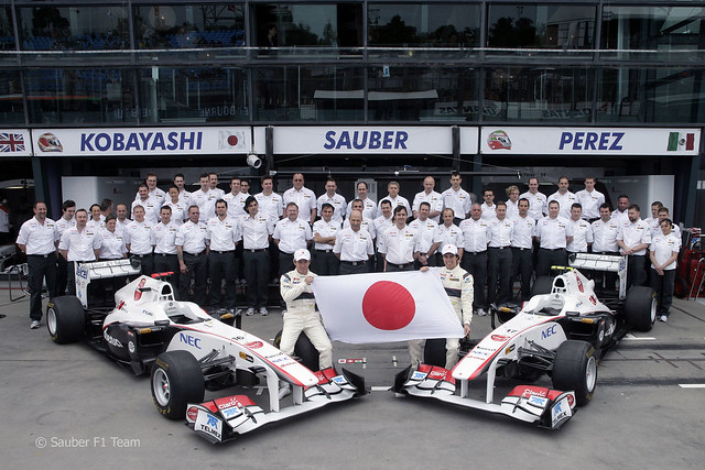 2011 Sauber F1 Team Honoring Japan