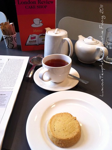 Keemun Mao Feng Tea and Polenta & Lavender Cookie - London Review Cake Shop