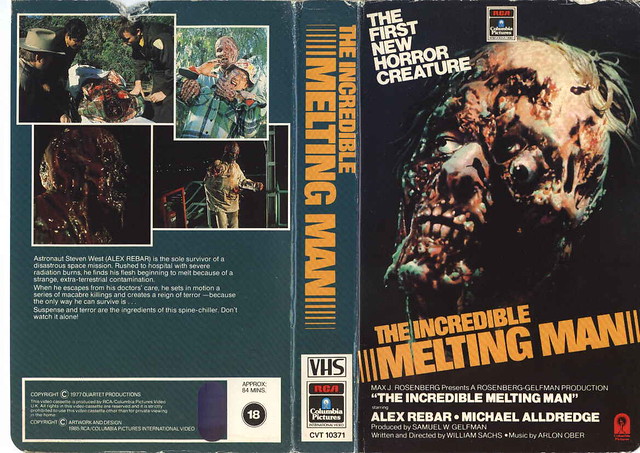 The Incredible Melting Man (VHS Box Art)