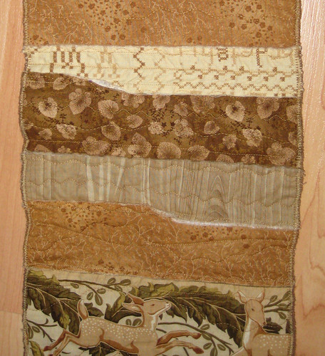 brown scarf detail