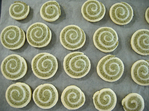Green Tea Pinwheel Cookies